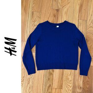 H&M | Royal Blue Crewneck Sweater | Small